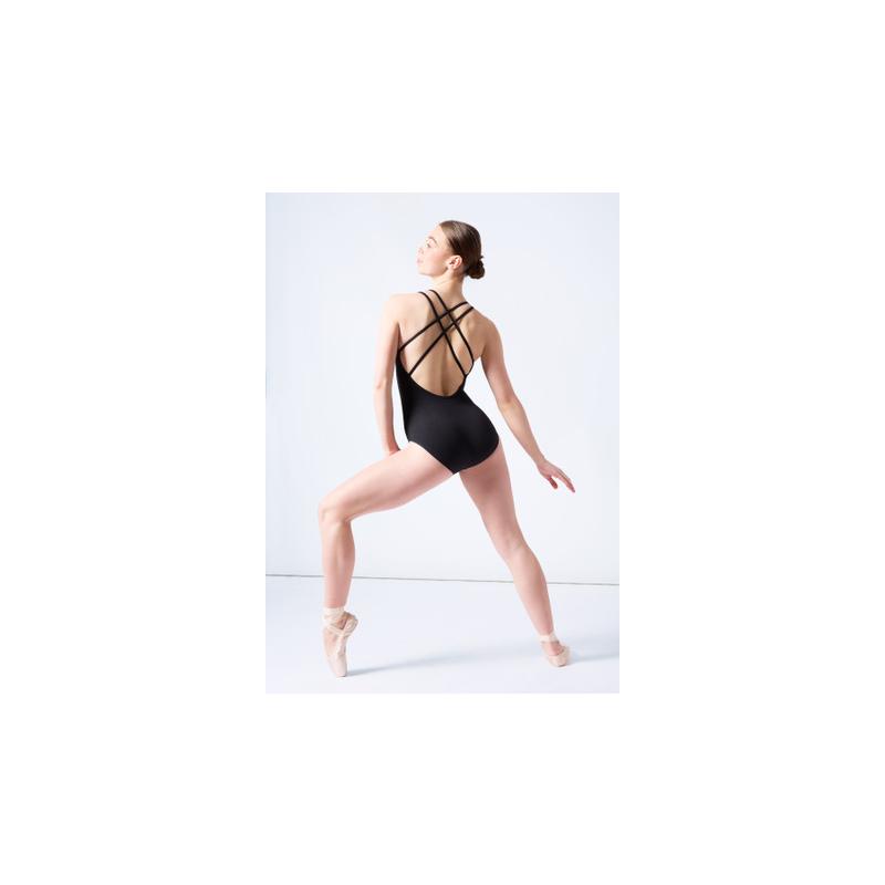 Black Double Strap Leotard 
